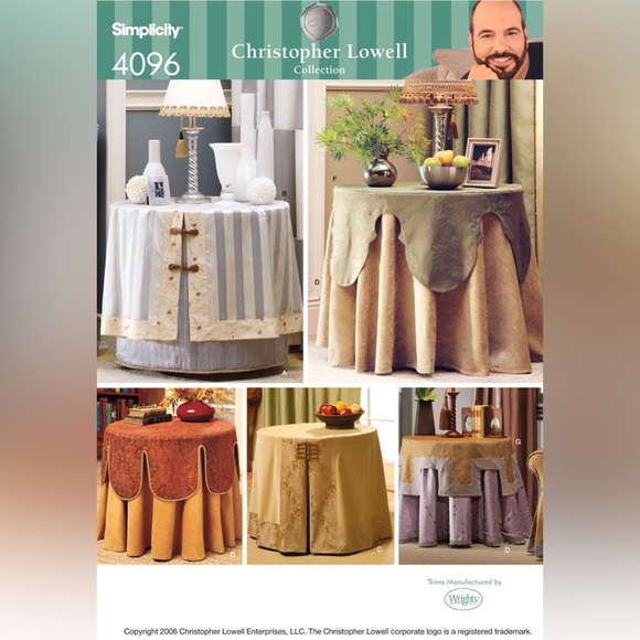 🪡 Simplicity Table Covers and Toppers Sewing Pattern 4096 - Picture 1 of 7